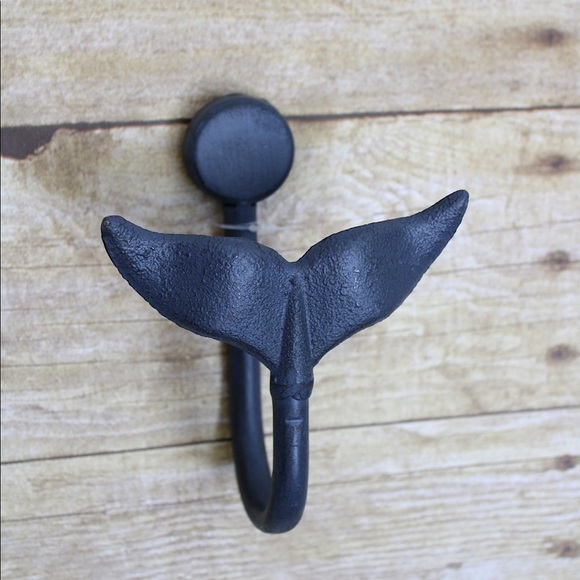 Other - COPY - NAUTICAL BLUE METAL WHALE TAIL COAT HOOK NWT